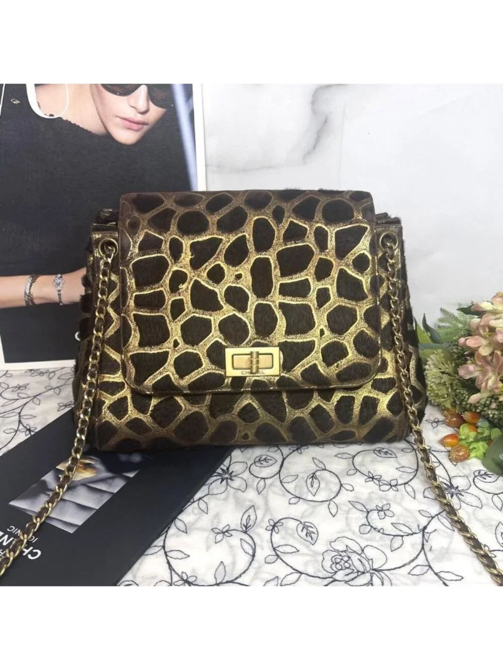Chanel Calf Hair 2.55 Chain Shoulder